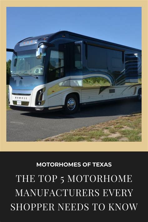 The Top 5 Motorhome Brands Every Shopper Needs To Know | Motorhome ...