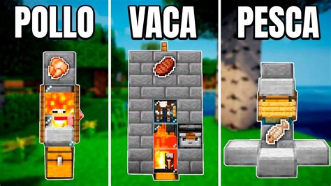 3 Granjas Simples Minecraft 120 Granjas Fáciles Para Empezar Un Survival 120 119 Youtube