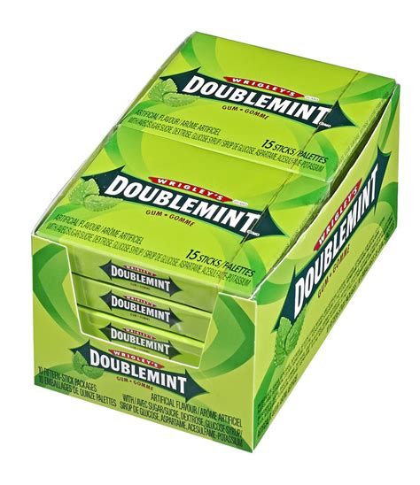 Wrigleys Doublemint Gum 10ct 15 Sticks Per Pack {imported From Cana