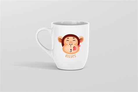 50 Monkey Expression Emoticon Collection Illustration – MasterBundles