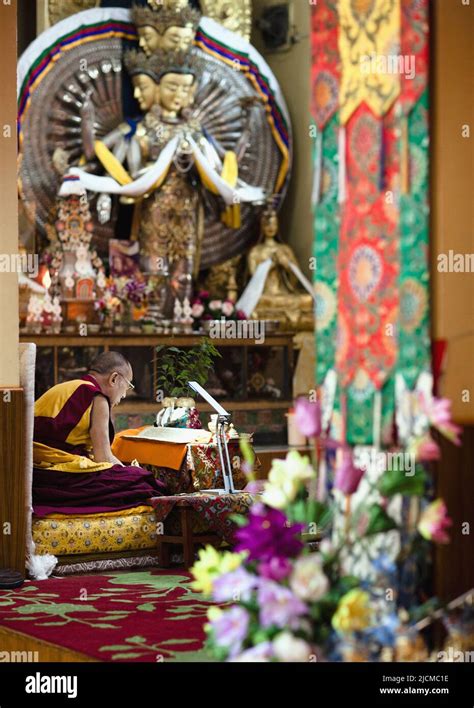 His Holiness The Dalai Lama Begins A Day Of Teachings At Tsuglagkhang