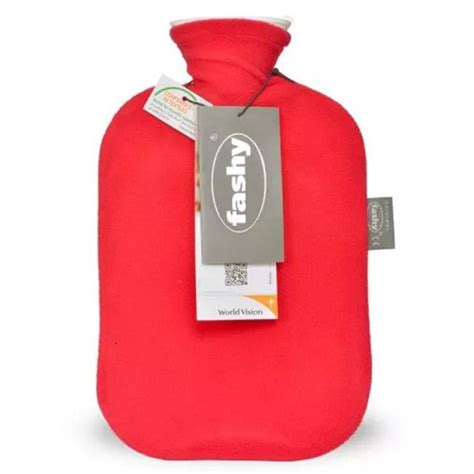 Fashy Hot Water Bag With Fleece Cover Red Hot Water Bag 1 Pc Kulud