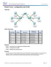 1 Configuring VLANs Instructions Pdf Packet Tracer Configuration