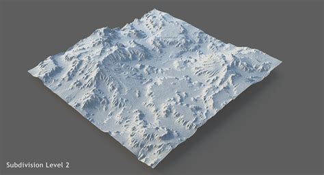 Grassy Terrain D Model Max Fbx Obj Ztl Free D