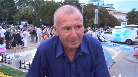 Interview With Dyado Zdravko Protester With Tent In Front Of