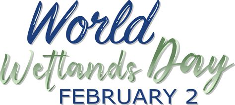 World Wetlands Day 2 February typography logo design 5253828 Vector Art ...