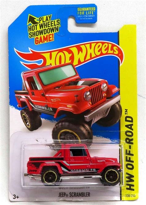 駿河屋 1 64 JEEP SCRAMBLER レッドブラックグリーン Hot Wheels HW OFF ROAD BFD64 ホットウィールhotwheels