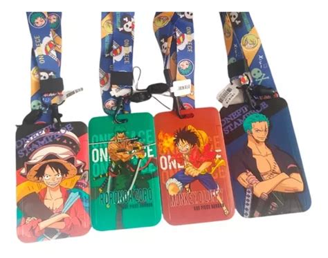 Porta Credencial One Piece Con Lanyard Porta Bip Tarjetas Cuotas Sin