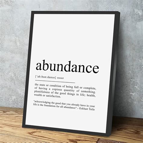 Inspirational Wall Artabundance Art Printabundance