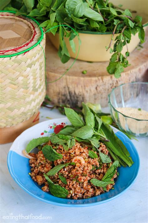 Thai Larb Recipe Larb Moo Authentic Thai Style