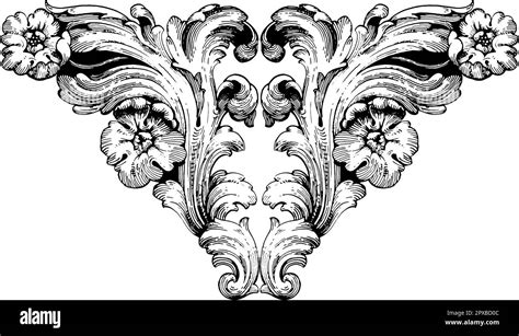 Vector Baroque Of Vintage Elements For Design Baroque Scroll As