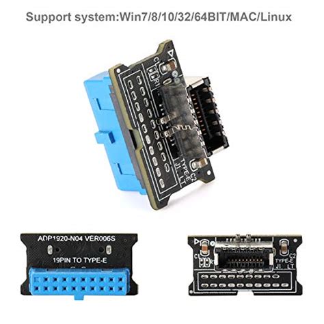 Mzhou Computer Mainboard Usb Front Pin To Type C Front Panel