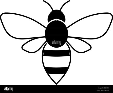 Bee Icon Design Template Vector Isolated Illustration Stock Vector