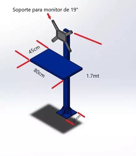 Soporte Tipo Pedestal Para Pantalla De Pulgadas