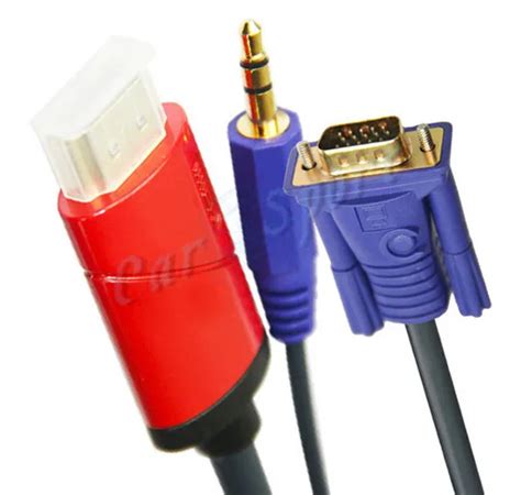 Купить микро-разъем HDMI для VGA кабель конвертер для преобразования 3. ...