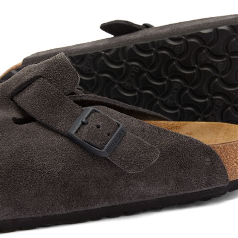 Birkenstock Boston Velvet Grey Suede END US