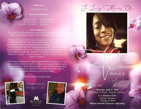 John Vance: Memorial Services and Obituary 1