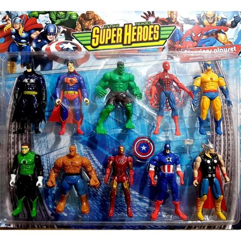 Avengers Yenilmezler Oyuncak Figür Süper Kahramanlar 10 Lu Set n11