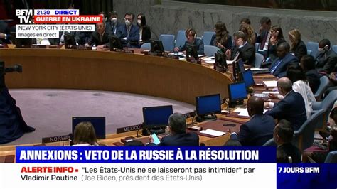 Conseil De S Curit La Russie Utilise Son Veto Pour Emp Cher L