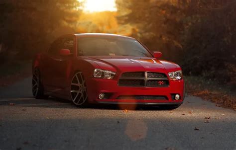 Download Wallpaper Sunset Red Red Dodge Dodge Charger The Charger Rt Section Dodge In