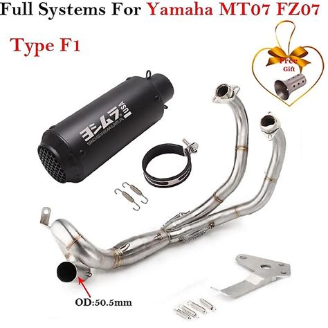 Full System Motorcycle Yoshimura Exhaust Escape Db Killer For Yamaha Mt 07 Fz 07 Xsr700 Modify