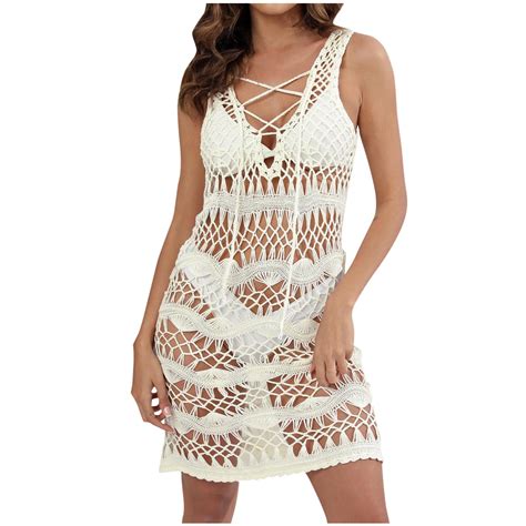 Posijego Women S Boho Swimsuit Cover Ups Bikini Beach Dress Swim