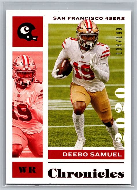 Deebo Samuel 2020 Panini Chronicles RED 83 Football NFL Card 49ers