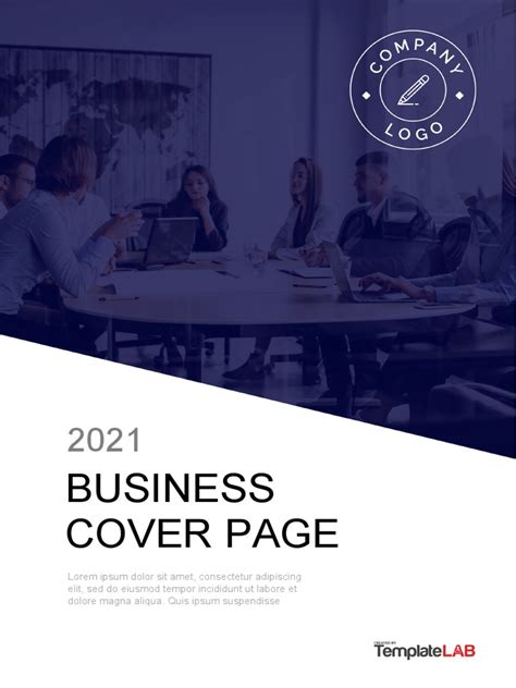 Business Cover Page Template | PDF