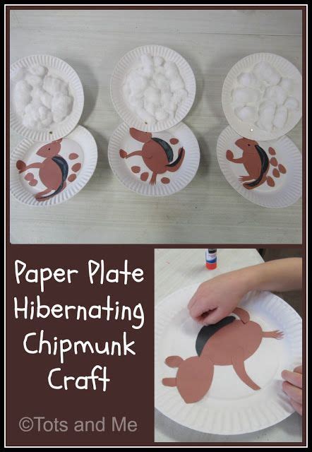 Littles Learning Link Up March 5 2019 Paper Plate Hibernating Chipmunk Craft Hibernation