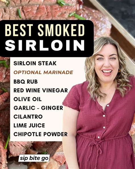 Easy Traeger Smoked Sirloin Steak Top Beef Sip Bite Go