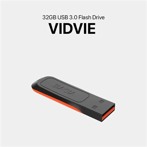 VIDVIE 32GB USB 3.0 Flash Drive – Black | Memoxpress Online