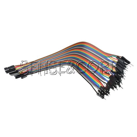 Each For 40pcs Dupont Wire Color Jumper Cable 20cm 2 54mm 1P 1P Female