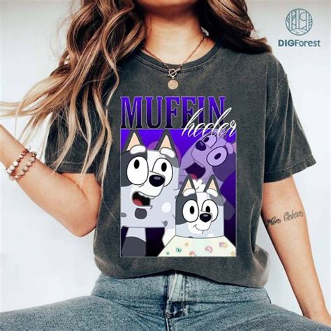 Muffin Heeler Shirt, Muffin Cupcake, Muffin Flamingo Queen, Bluey Sublimation Design, Bluey ...