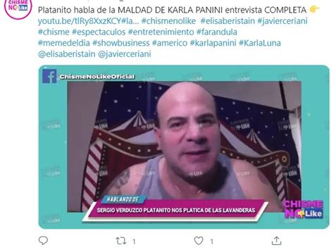 Platanito Entró A La Polémica De Las Lavanderas Y Atacó A Karla Panini