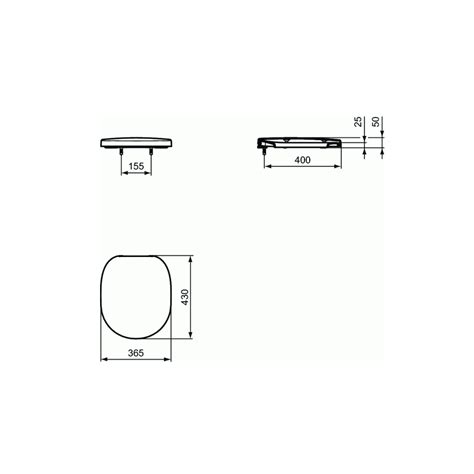 Abattant Nf Recouvrant Connect En Thermodur Blanc Avec Charni Res Inox