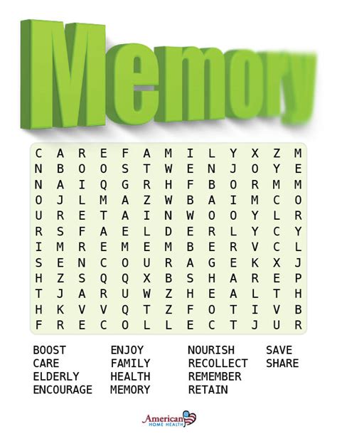 Extra Large Print Free Printable Word Games For Dementia Patients ...