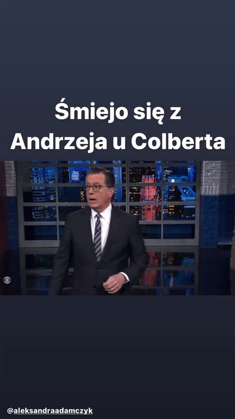 W USA też się śmieją z Dudy Słynny amerykański komik Stephen Colbert