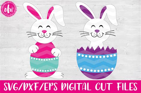 Easter Bunny Egg Svg Dxf Eps Cut File By Afw Designs Thehungryjpeg