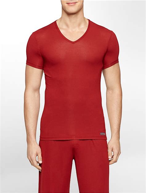 Calvin Klein Mens Body Modal V Neck T Shirt Underwear Ebay