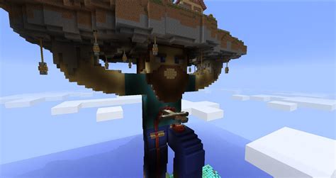 Steve Holding A House V2 Minecraft