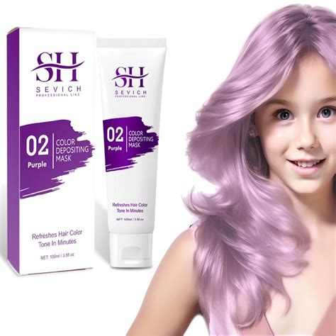 Joyful Young Color Depositing Hair Mask For Men Women Purple Hair Color Refreshing