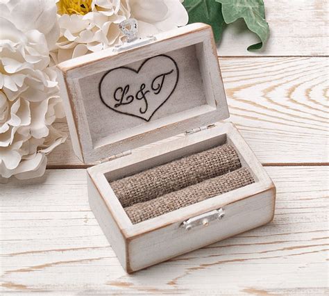 Ring Bearer Box Wedding Ring Box Personalized Ring Box Etsy