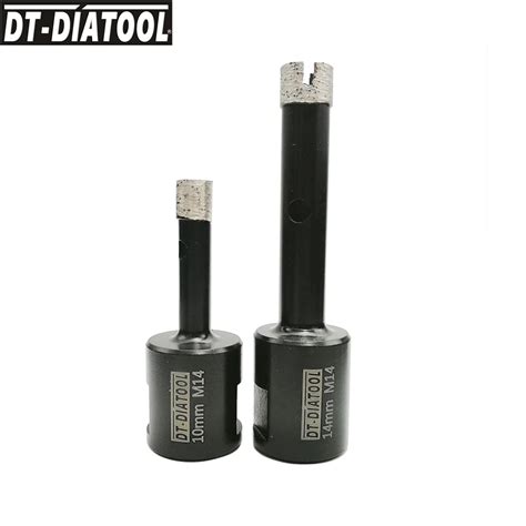 DT DIATOOL 2pcs Set M14 Dia 10 14mm Diamond Wet Welded Drilling Core