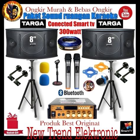 Jual Paket Sound Set Karaoke Ruangan Speaker Inch Targa Original