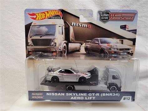 HOT WHEELS TEAM Transport Nissan Skyline GT R BNR34 Aero Lift 59 00 PicClick CA