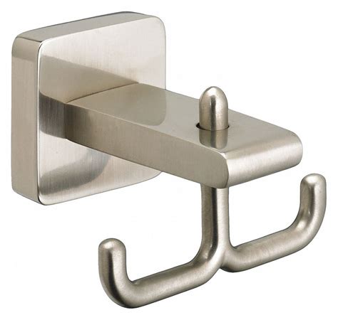 American Standard Satin Nickel Robe Hook Double Concealed Mounting Hardware Includes