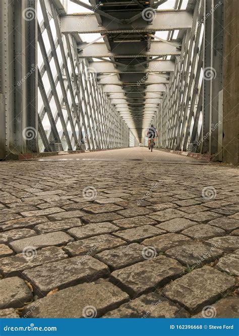 A Low Level View of the Iron Bridge at Valenca that Crosses the Minho ...