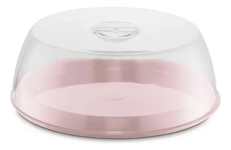 Porta Bolo Boleira Tampa Cozinha Gourmet Plus Uz Rosa Mercadolivre