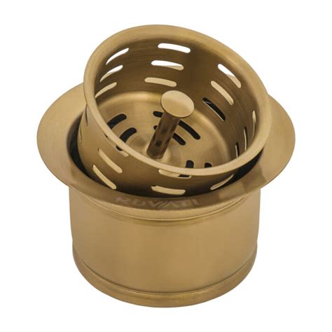 Ruvati Extended Garbage Disposal Flange With Deep Basket Strainer