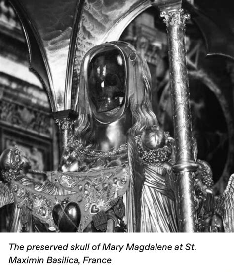 The Preserved Skull Of Mary Magdalene At St Maximin Basilica France